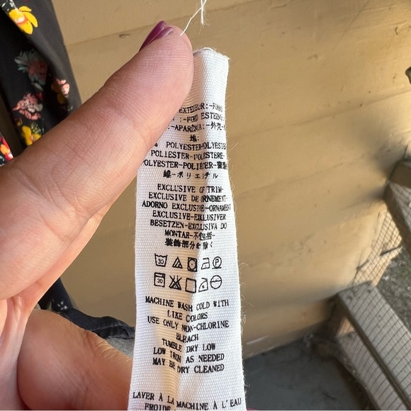 Free People Polyester Shift Floral Dress - Size S Boho Casual Festival - Picture 5 of 6